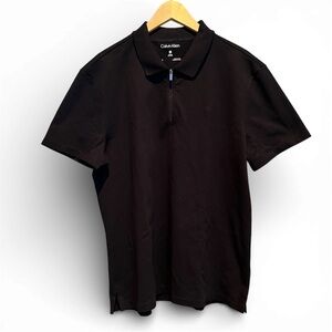 Calvin Klein Men's Polo Shirt in Black
